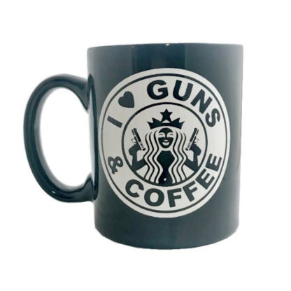 I Love Guns and Coffee Mug