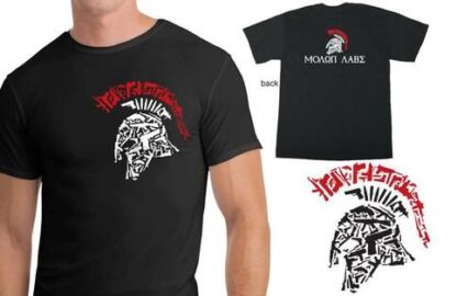 Molon Labe Gun Spartan T-Shirt