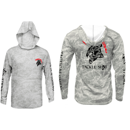 Tackle Shit Spartan Fish Head Adult Mossy Oak Elements XT Long Sleeve Hood-Bonefish