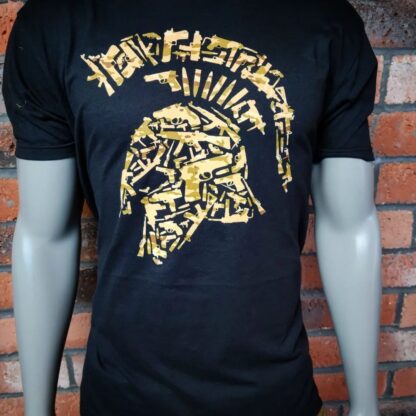 Tactical Spartan Helmet Tactical Shit Black T-Shirt-Desert Camo