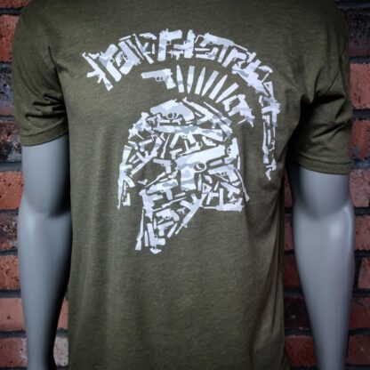 Tactical Spartan Helmet Tactical Shit Military Green T-Shirt-Winter Camo