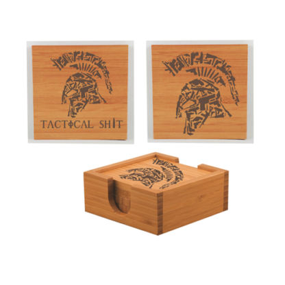 Tactical Shit Logo 4 Coaster Set