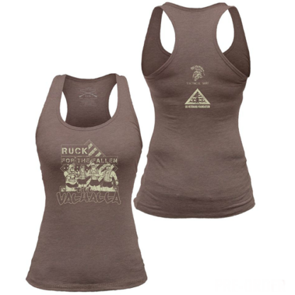 Til Valhalla Ruck for the Fallen Tactical Shit Women's Racerback