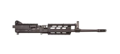 FightLite MCR DUAL-FEED AR-15 Upper Assembly - Black | 5.56 NATO | 16.25” Quick-Change Barrel | Accepts AR-15 Magazines & M27 Linked Ammo | 1913 Picatinny Rail-Interface System | RipBrake Muzzle Compensator