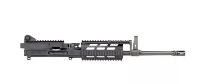 FightLite MCR DUAL-FEED AR-15 Upper Assembly - Black | 5.56 NATO | 16.25” Quick-Change Barrel | Accepts AR-15 Magazines & M27 Linked Ammo | 1913 Picatinny Rail-Interface System