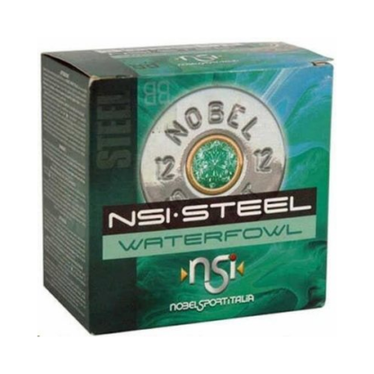 NobelSport Italia 12 Gauge Steel Waterfowl 3", #2, 1 1/4oz, 250rd Case