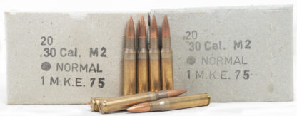 MKE Turkish 30-06 Springfield 151gr FMJ Non-Corrosive Surplus Linked Ammunition 4rd Links 400rd Case