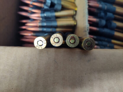 MKE Turkish 30-06 Springfield 151gr FMJ Non-Corrosive Surplus Linked Ammunition 4rd Links 400rd Case - Image 2