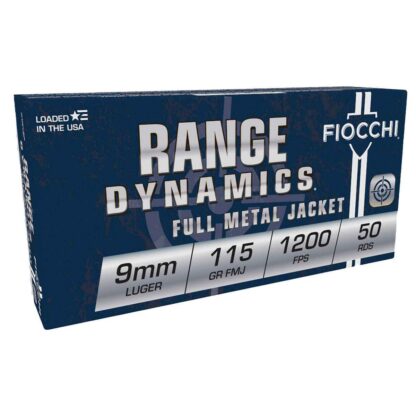 Fiocchi Range Dynamics 9mm 115gr 1000rd Case