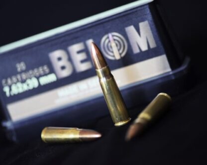 Belom 7.62X39 123gr Brass FMJ - 480 Rounds