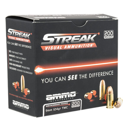 Ammo Inc 9mm 124gr TMX Red Streak 200rd Box