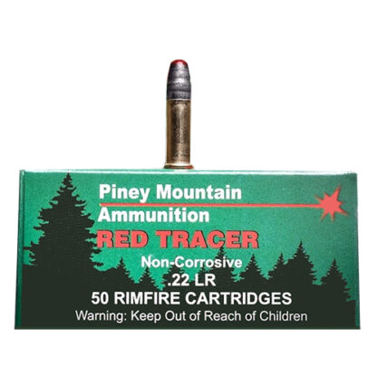 Piney Mountain Red Tracer Non Corrosive 22 LR 40gr Lead Round Nose 50rd Box