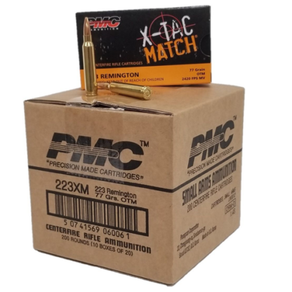 PMC X-Tac Match .223 Rem 77gr OTM 200rd Cube (10 Boxes)