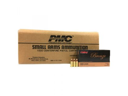 PMC Bronze 9mm Luger 115gr FMJ 500rd or 1000rd Case - Case Ships FREE!