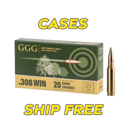 GGG .308 Win M80 147gr FMJ - Case Ships Free!!