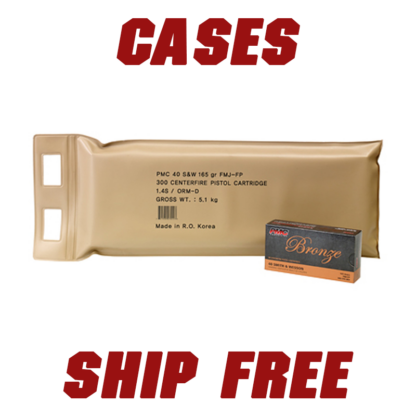 PMC Bronze .40 S&W 165gr FMJ Battle Pack CASE - 900rds Ships Free!!!