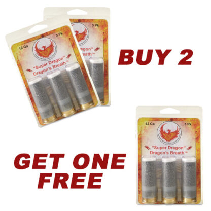 Phoenix Rising "Super Dragon" Dragon's Breath 12ga 2 3/4" Buy 2 Packs, Get 1 Free