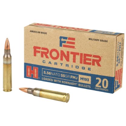 Frontier Lake City Military Grade M193 Full Metal Jacket 55 Grain 5.56 NATO By Hornady - 1000rds Ships Free!!