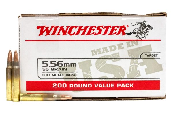 Winchester 5.56mm 55 Gr FMJ USA White Box 200/Box - Image 2