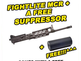 FightLite MCR DUAL-FEED AR-15 Upper Assembly - 5.56 NATO, 16.25” Quick-Change Barrel, M-LOK Rail-Interface System - FREE Suppressor!!