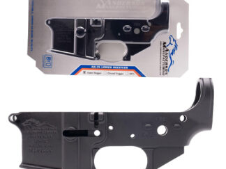Anderson AM-15 Forged Stripped AR15 Lower Receiver - Black | Retail Packaging