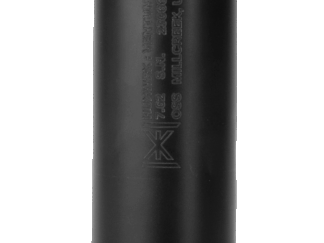 Huxwrx Ventum 30 Cal (7.62mm), 6.70" Black Stainless Steel/Titanium, 5/8"-24 tpi DT Mount