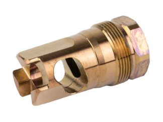 Rearden, RPB, Muzzle Brake, 5/8X24, Thread Pitch, .375 Bore Size, Atlas/Atlas XL/Plan B Compatible, Heat Treat Finish, Gold