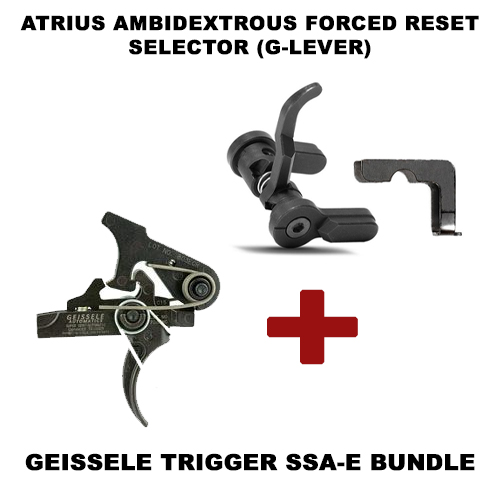 Atrius Ambidextrous Forced Reset Selector (G-LEVER), Geissele Trigger SSA-E Bundle